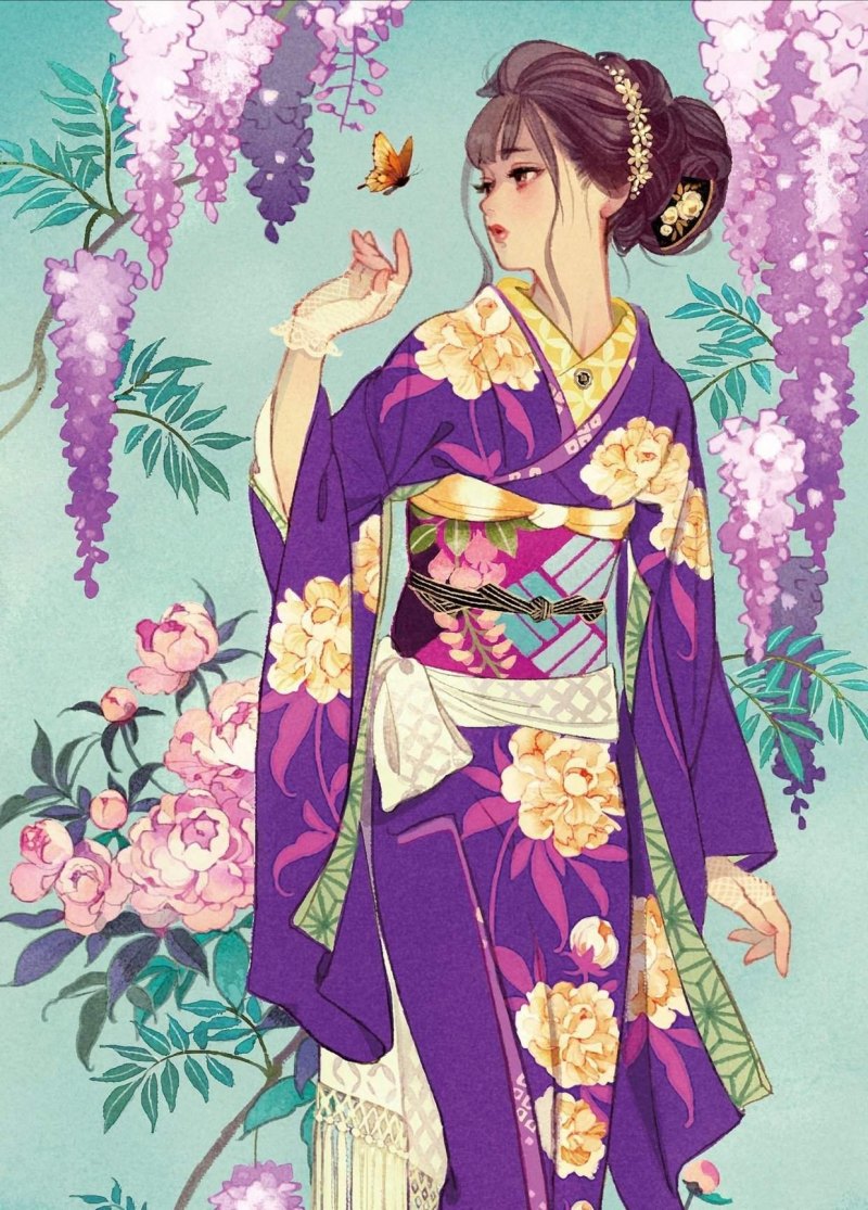 Countryhumans Япония в кимоно