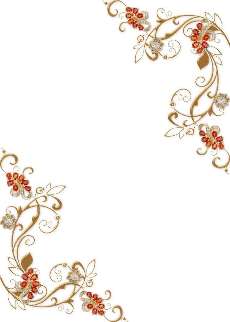 Цветочные уголки для текста