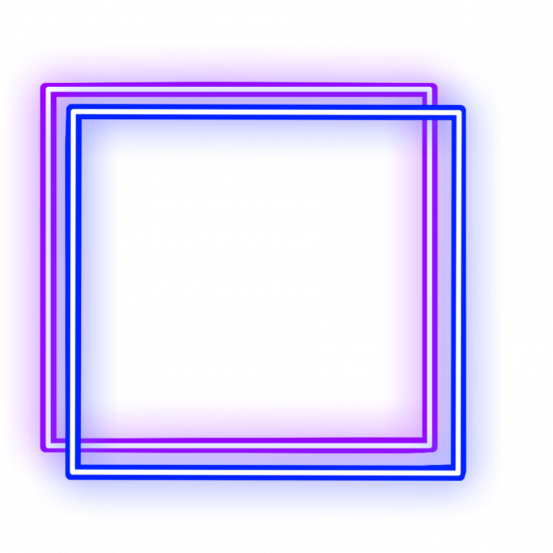 Неоновые рамки для фотошопа на прозрачном фоне