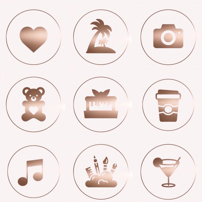 Набор значков для актуального