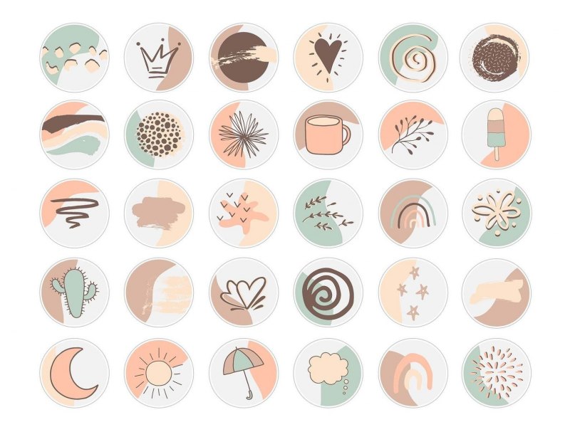 Модные значки для актуального