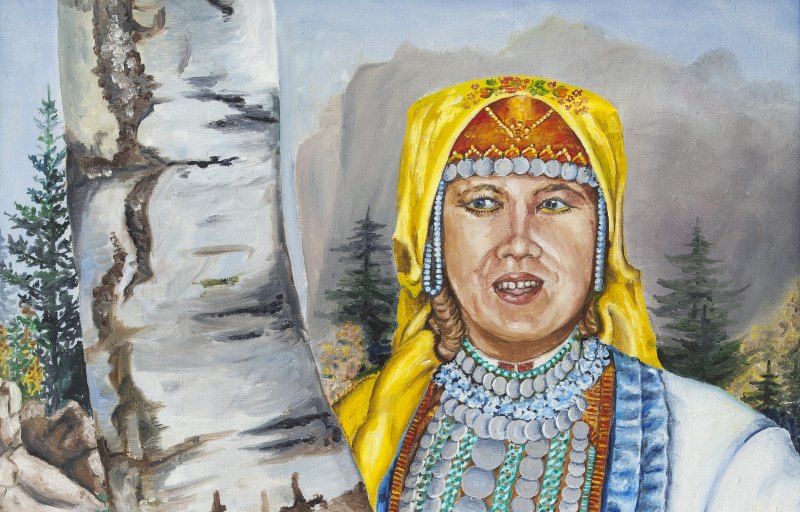 Марийский костюм в живописи
