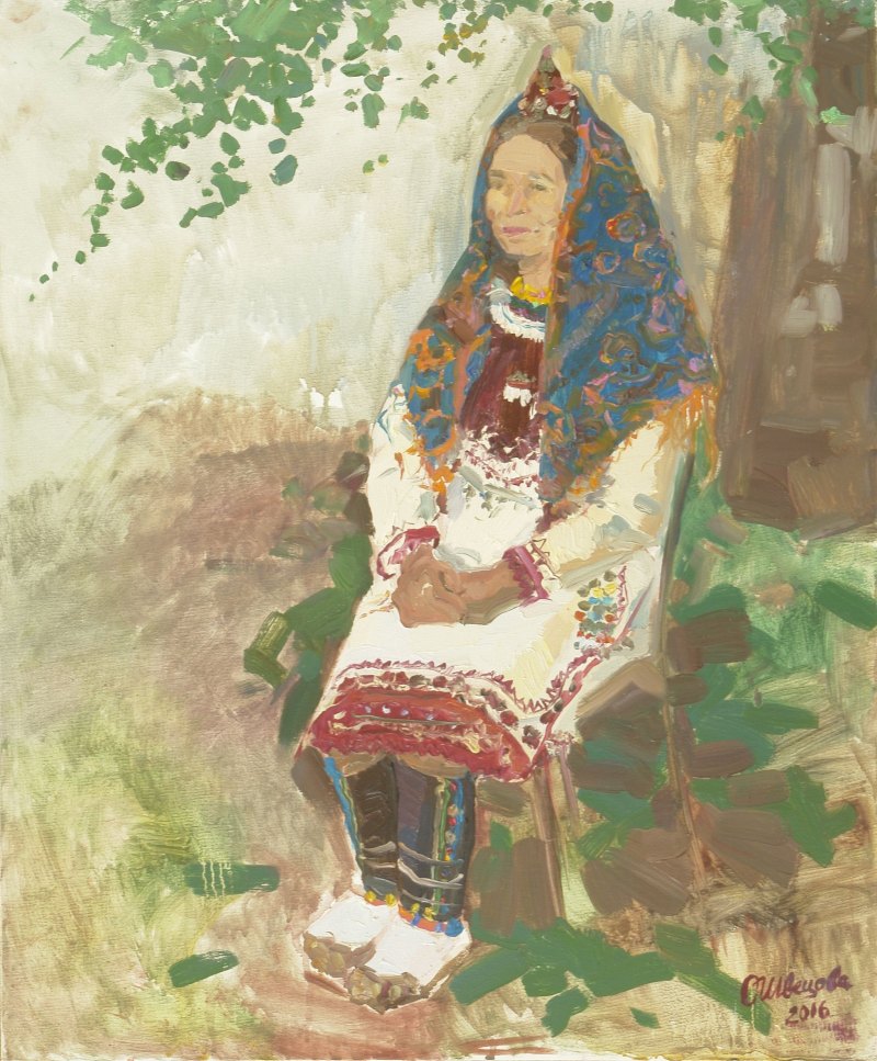 Мордовский национальный костюм раскраска