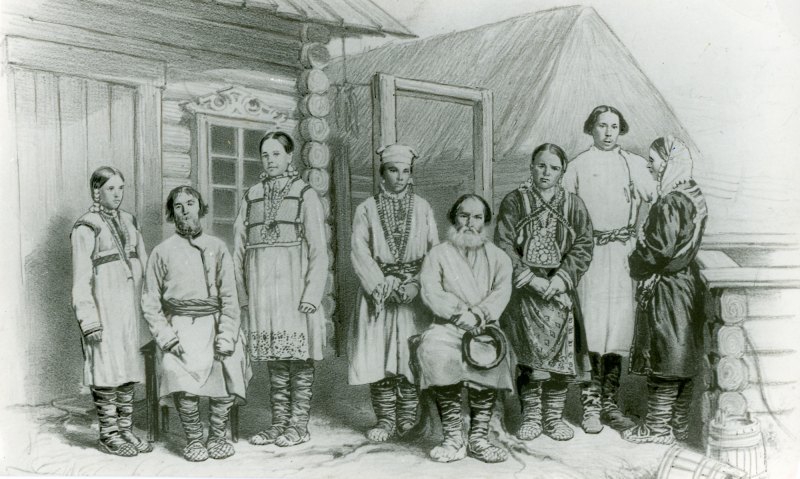 Национальные костюмы народов Поволжья удмурты