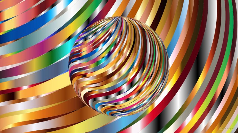 Абстрактные разноцветные шары