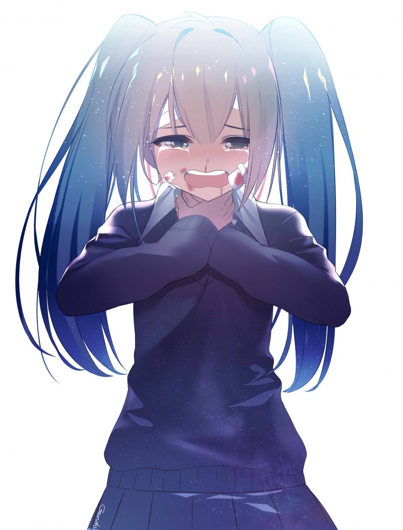 Аниме плачет