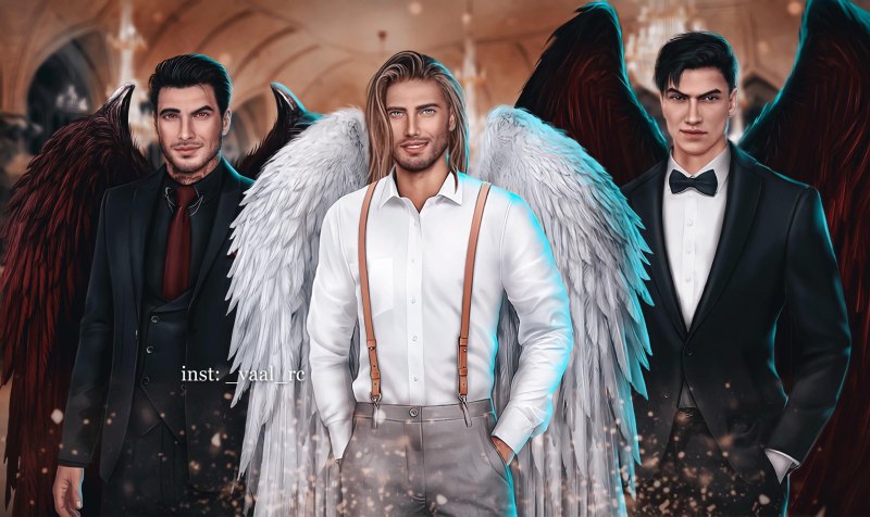 Вики и Люцифер арт секрет небес