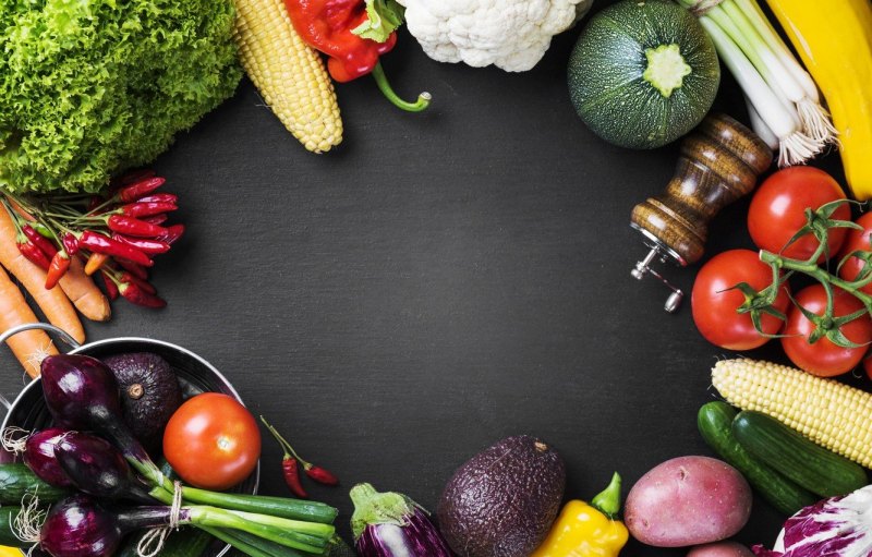 Овощи фрукты фон