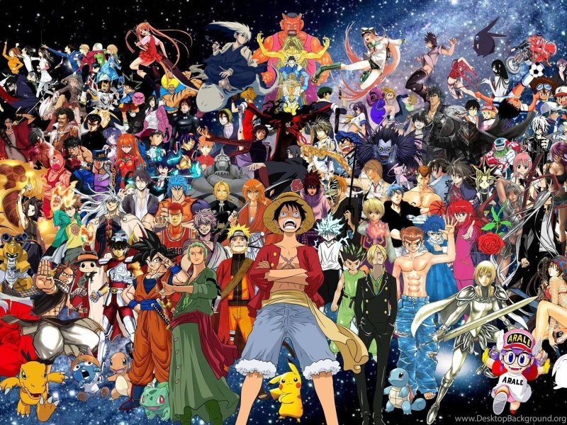 Разные аниме персонажи