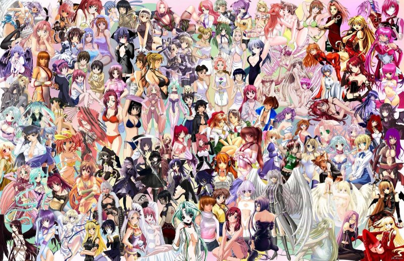 Аниме много персонажей