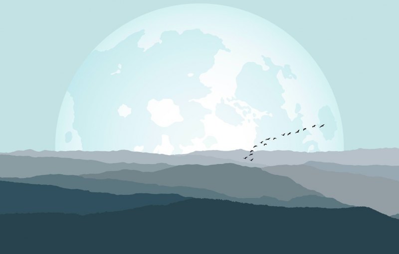 Пейзаж Минимализм