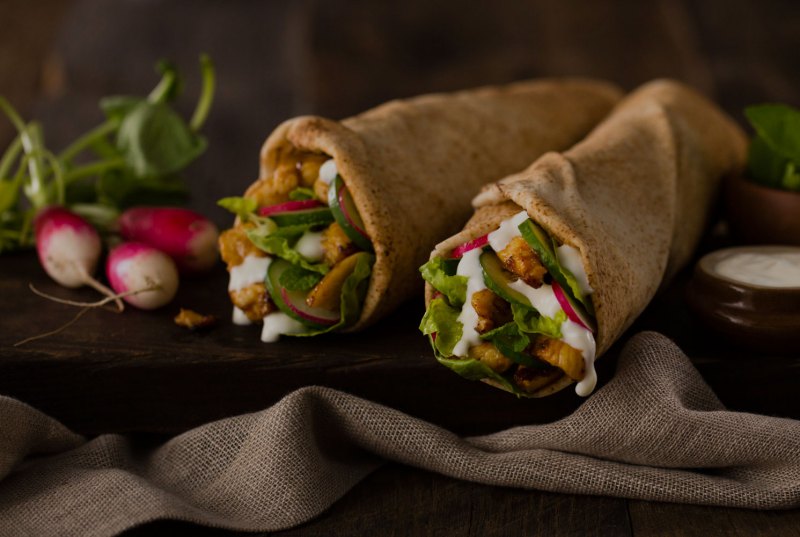 Шаверма в лаваше большая