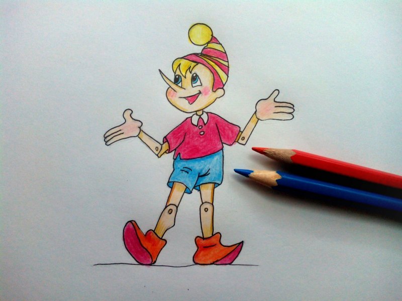 Рисование Буратино