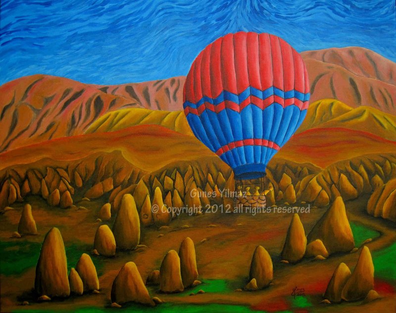 Каппадокия рисовать