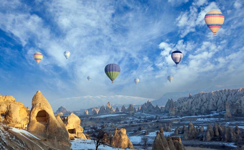Горы Турции Каппадокия