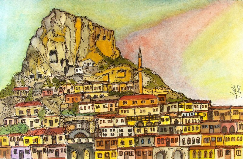 Воздушные шары в небе Каппадокия