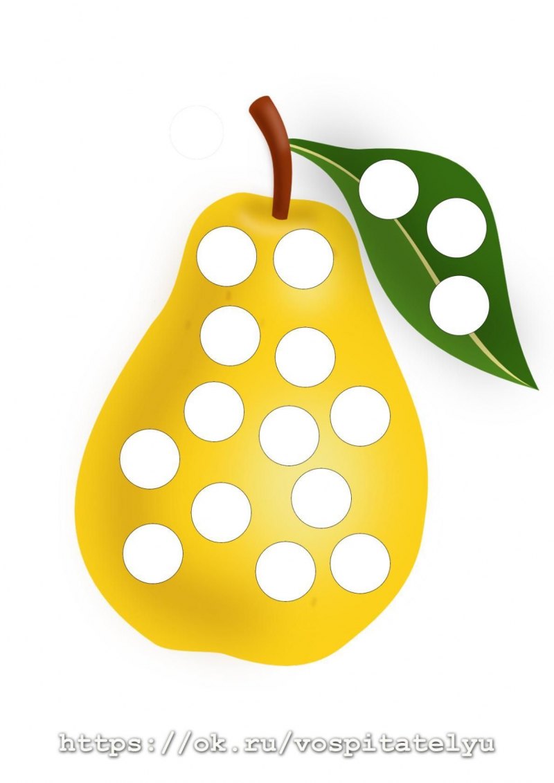 Пластилиновые заплатки груша