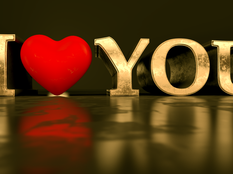 Love надпись на черном фоне