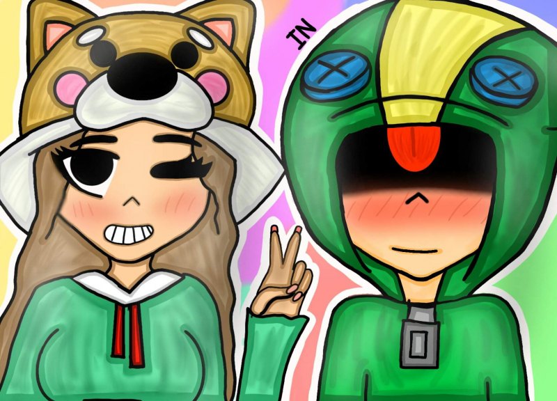 Леон и Нита из Brawl Stars