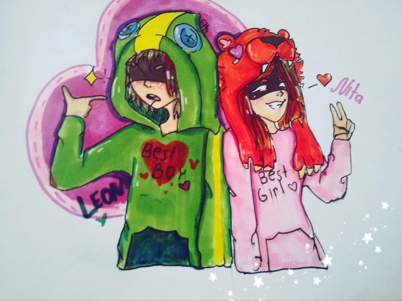 Леон и Нита БРАВЛ старс любовь