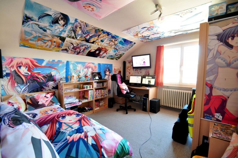 Аниме комната для девочки
