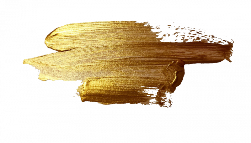 Мазок кисти золото