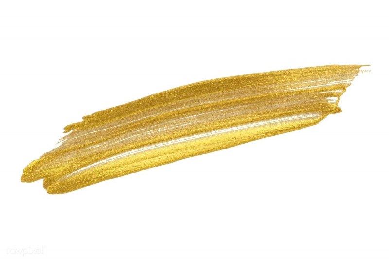 Мазок кисти золото