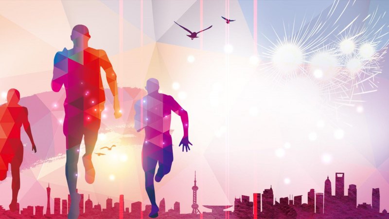 Спортивный фон бег