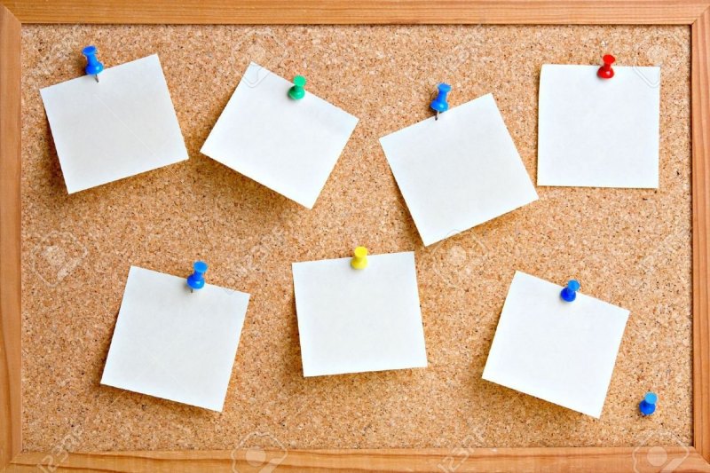 Доска с бумажками
