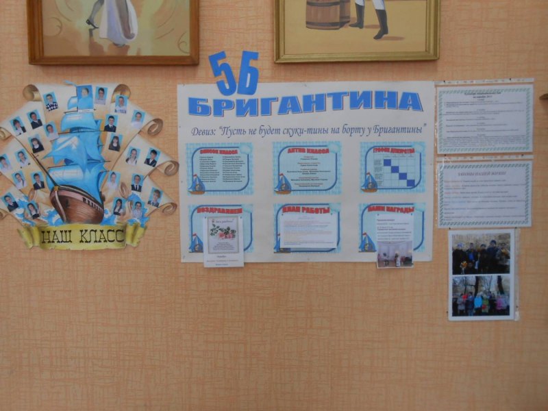 Оформление классного уголка к новому году