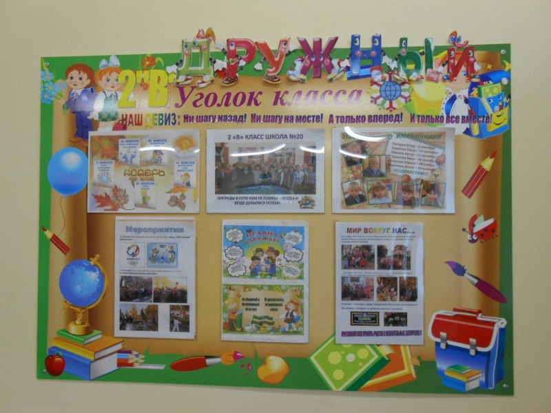 Уголок класса стенд