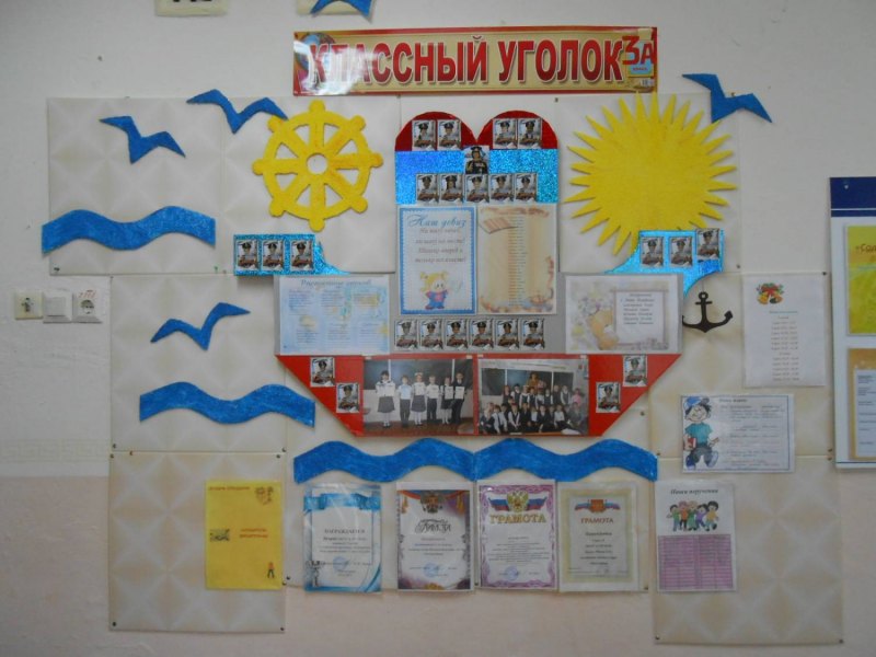 Оригинальный классный уголок