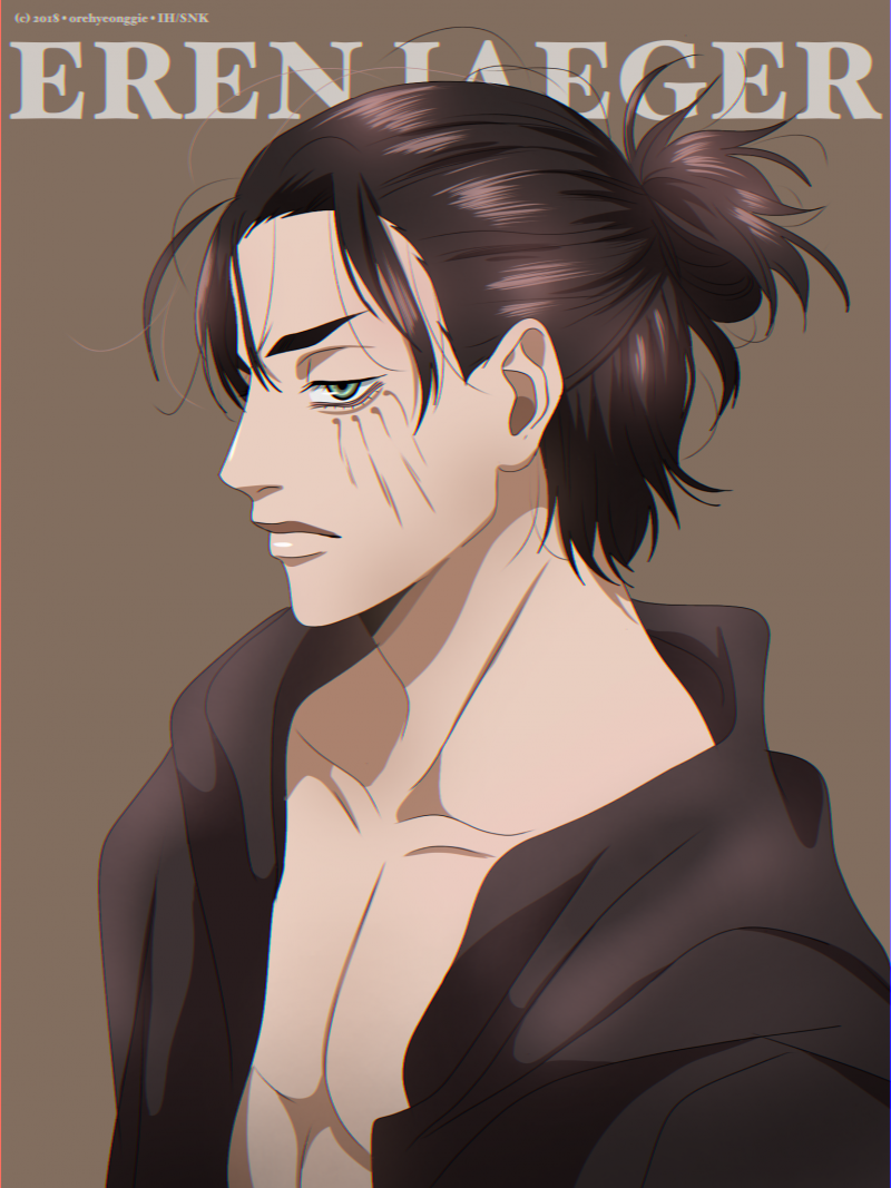 Эрен Йегер волосы