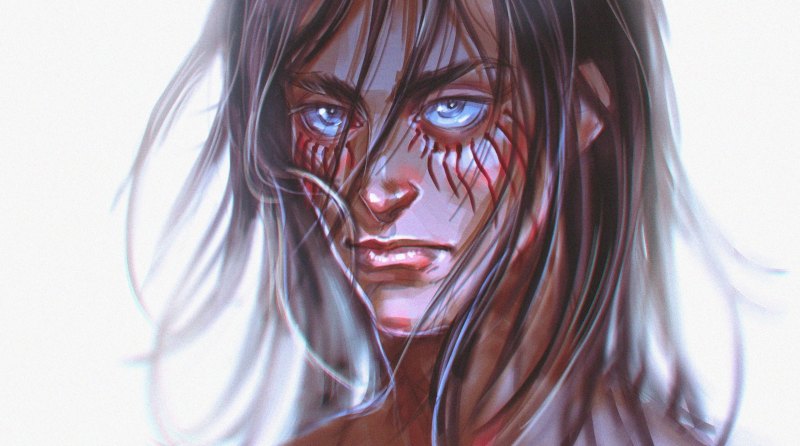 Эрен Йегер глаза арт