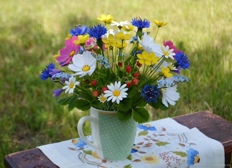 Букет полевые цветы