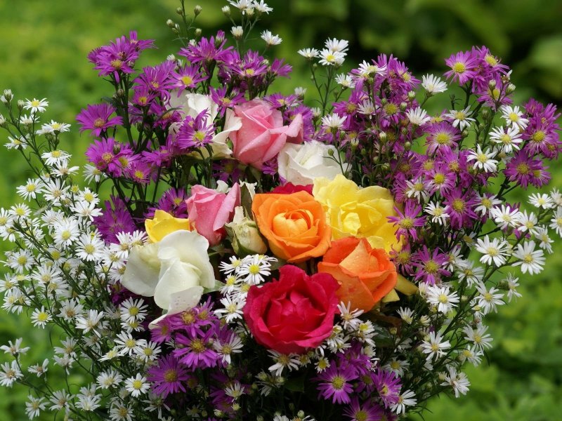 Букет полевые цветы