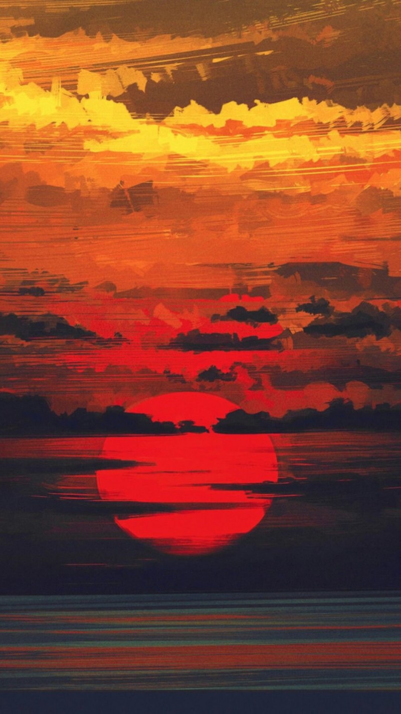 Оранжевый пейзаж