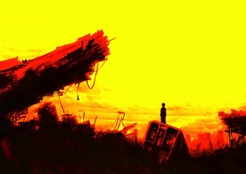 Арты на желтом фоне