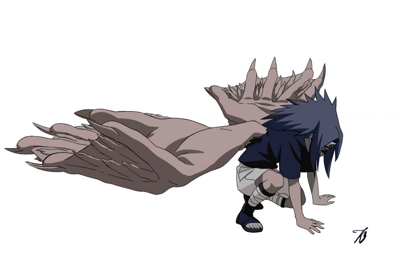 Саске с цветочком