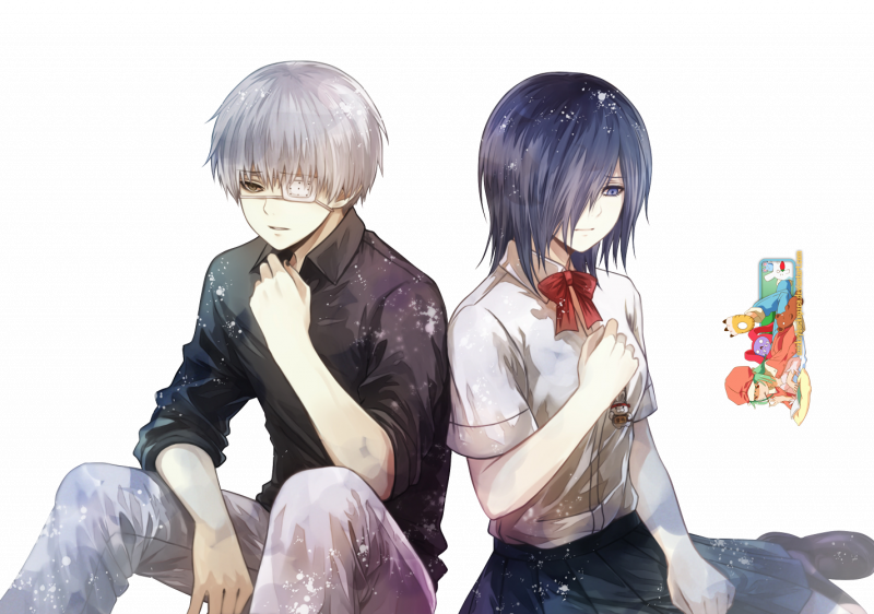 Токийский гуль Тоука и Канеки