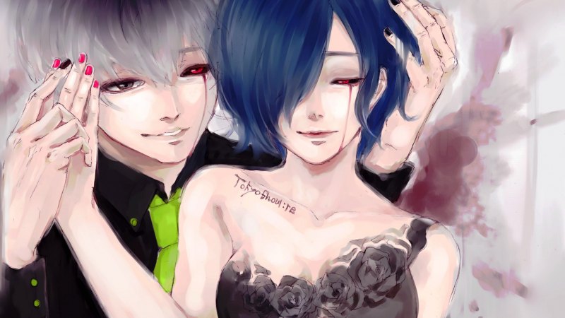 Токийский гуль Тоука и Канеки