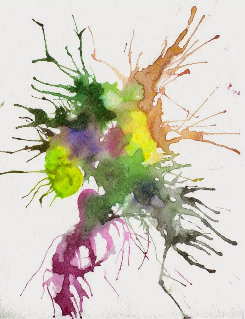 Пятно кляксография для детей