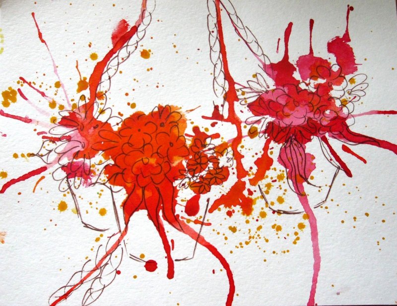 Рисование кляксами