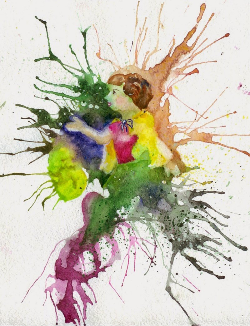 Пятно кляксография для детей