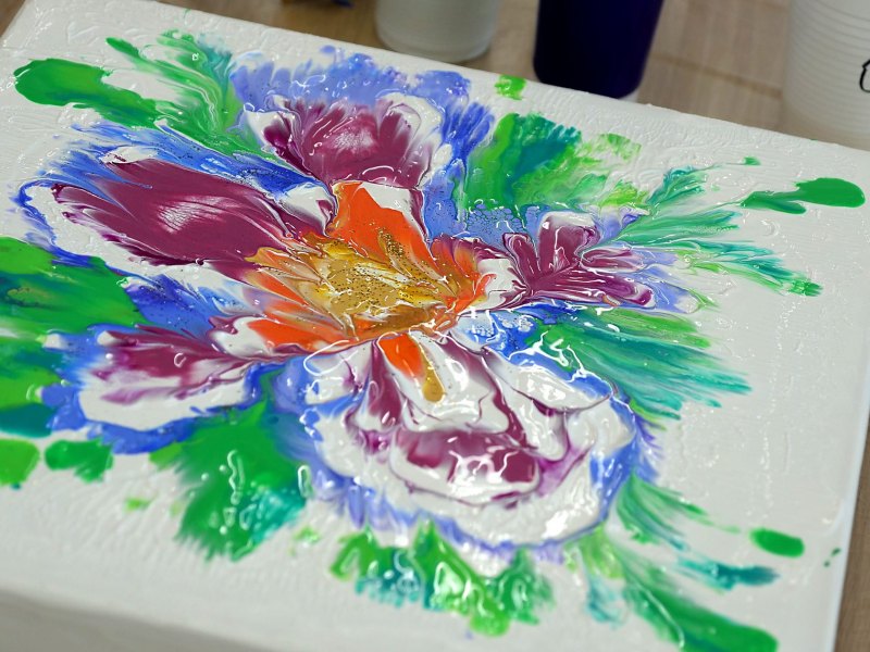 Акриловая техника рисования