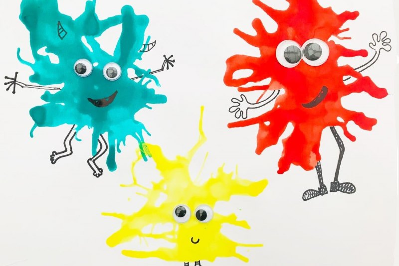 Рисование кляксами