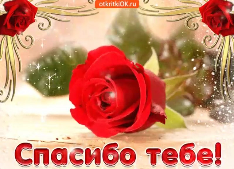 Открытки спасибо тебе