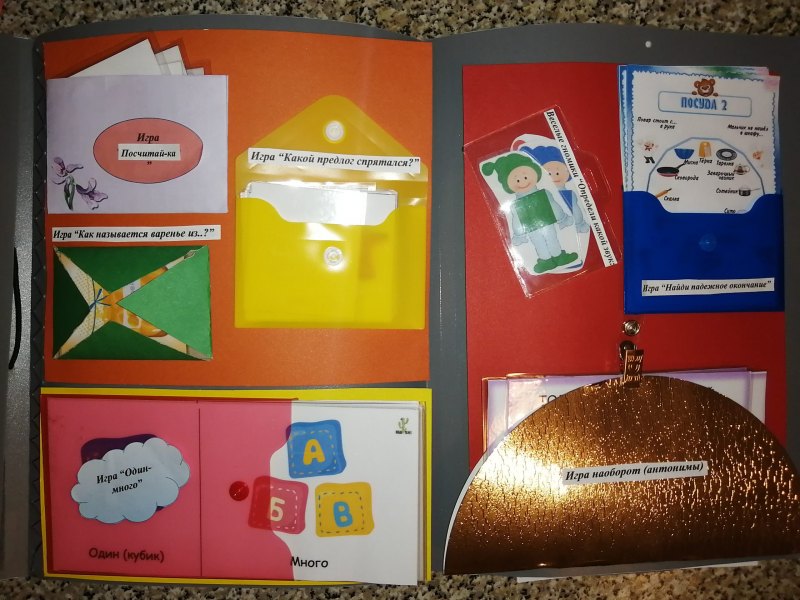 Лэпбук по дидактическим играм