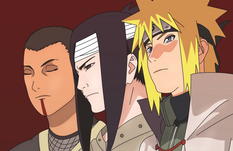 Минато аниме Наруто Хокаге