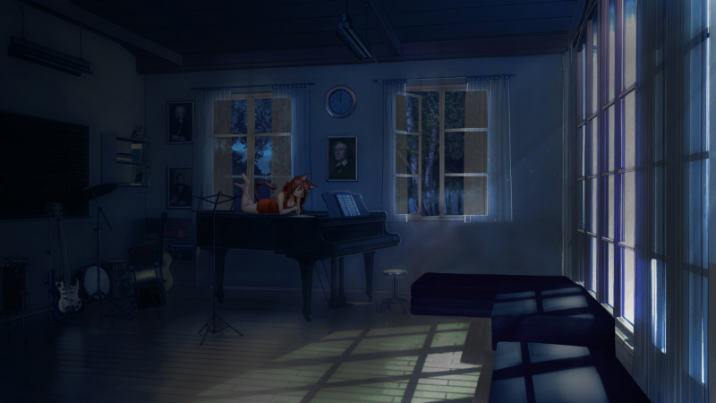 Everlasting Summer комната семена ночью